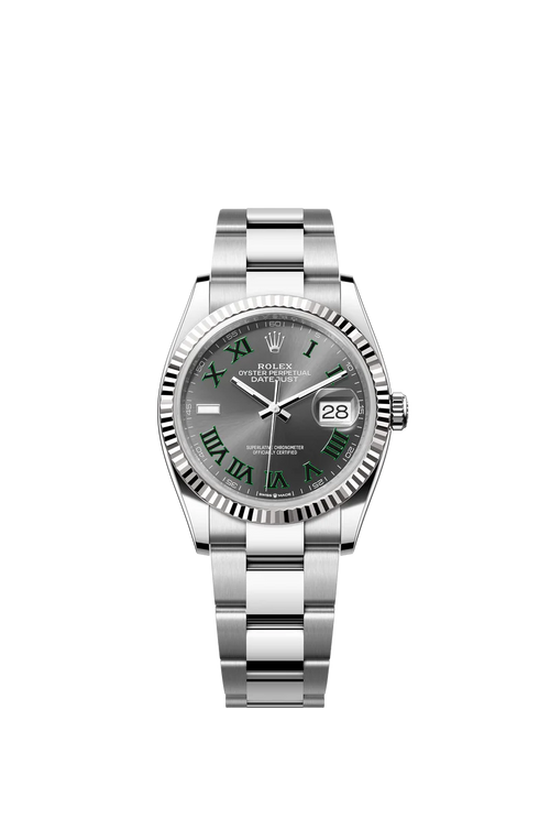 Rolex Datejust 36 Wimbledon Oyster Fluted Bezel