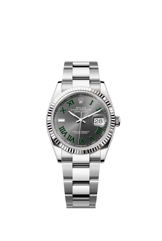 Rolex Datejust 36 Wimbledon Oyster Fluted Bezel