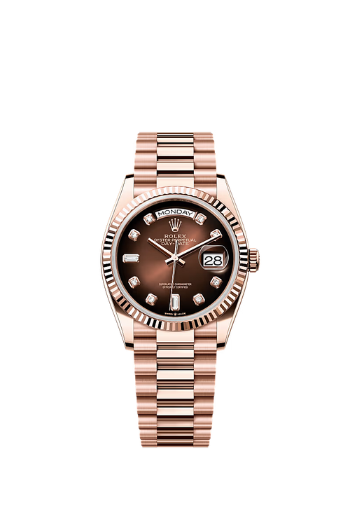 Rolex Day-Date 36 18 ct Everose Gold Unisex