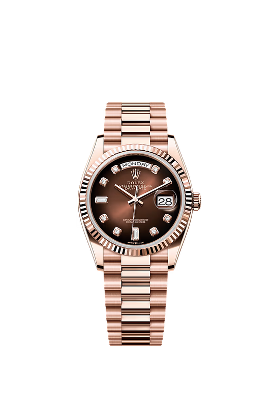 Rolex Day-Date 36 18 ct Everose Gold Unisex